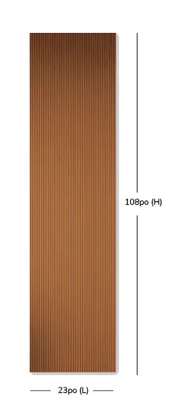 Panneau mini Lattes Noyer Flexibles