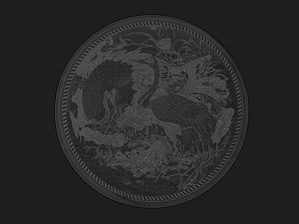 Médaillon Japonais Anthracite